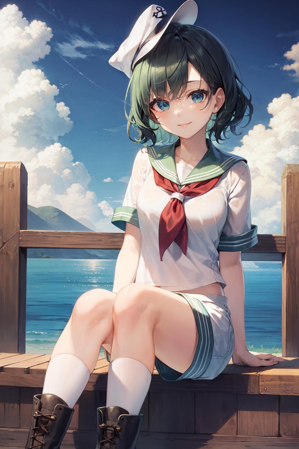 01190-815216726-masterpiece, best quality, _lora_MinamitsuMurasa_1_,1girl, murasa minamitsu, solo, anchor, hat, sailor, sailor hat, short hair,.png